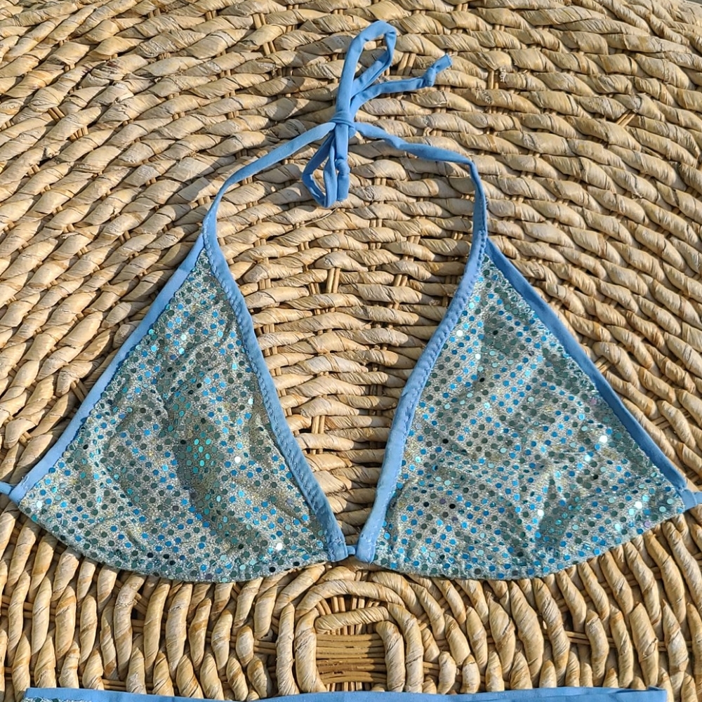 Blue sequin set - Picture 2 of 9